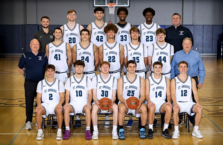 SAU mens varsity basketball team