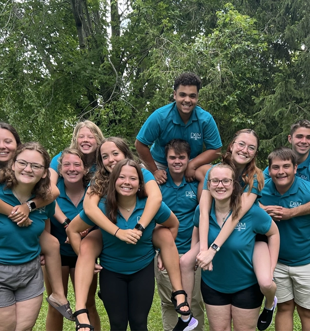 Peer Campus Ministers pose for a photo.