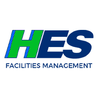 The green and blue logo for HES Facilities Management